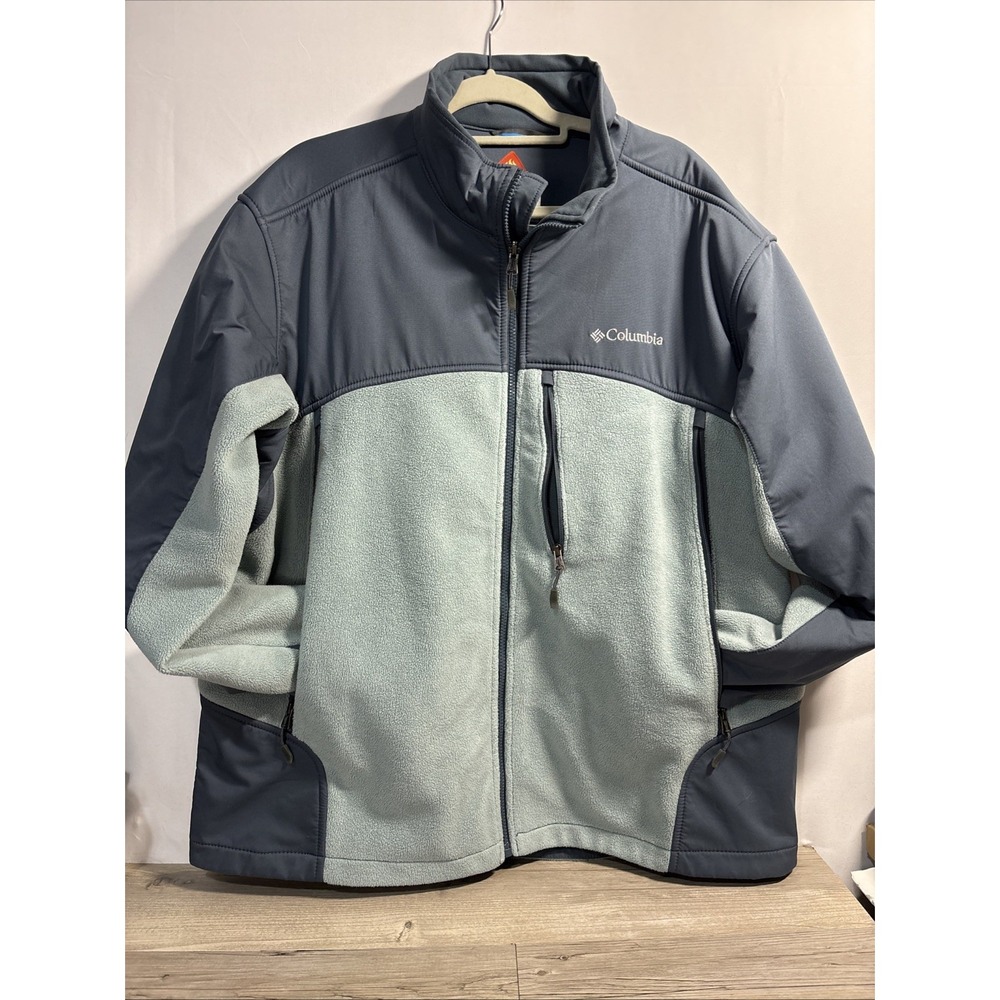 Womens XXL Columbia Interchange Omni Heat Jacket  2X Gray/ Blue